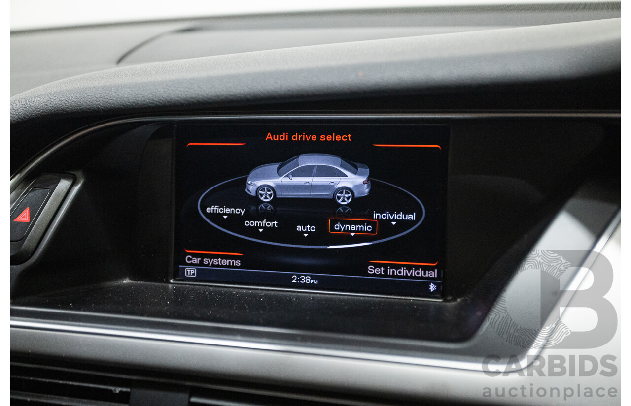 2/2015 Audi A4 2.0 TFSI Ambition Quattro B8 (8K) MY15 4d Sedan Moon light Blue Turbo 2.0L