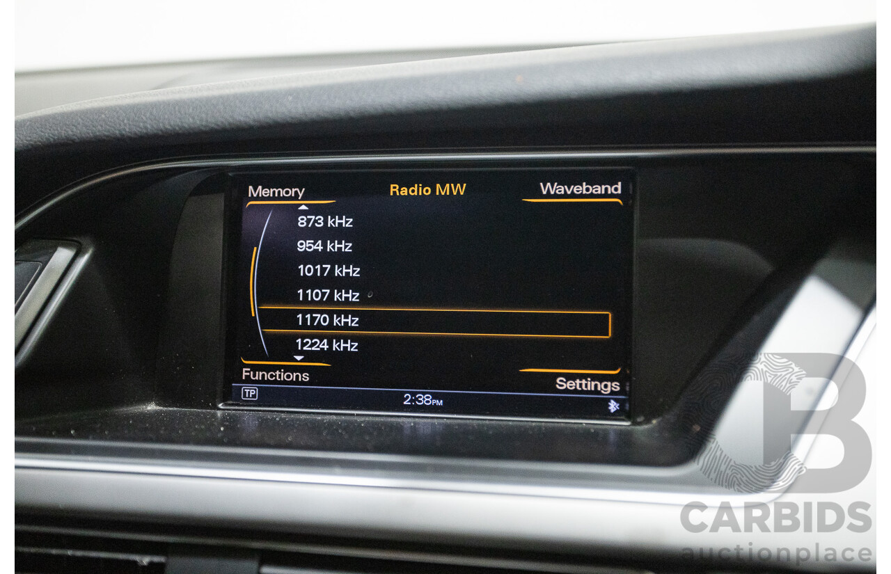 2/2015 Audi A4 2.0 TFSI Ambition Quattro B8 (8K) MY15 4d Sedan Moon light Blue Turbo 2.0L
