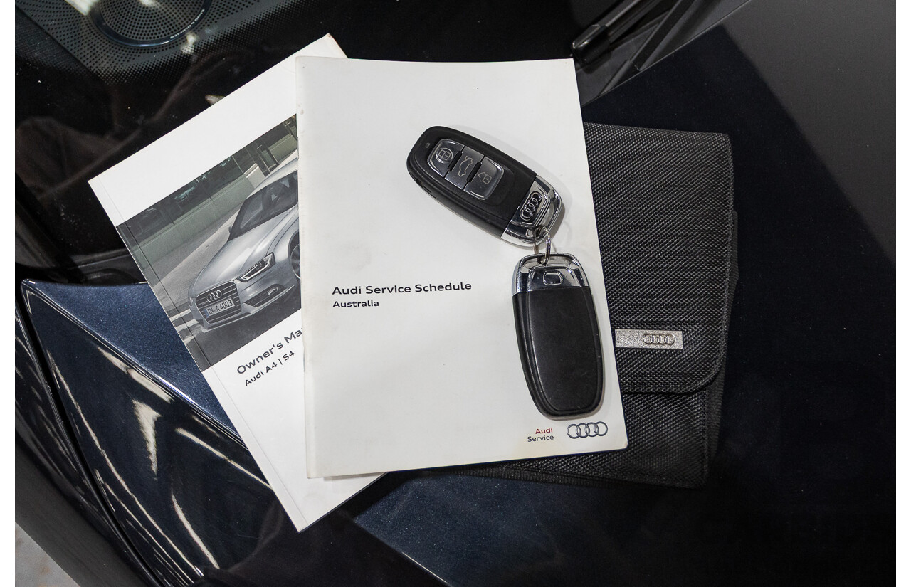 2/2015 Audi A4 2.0 TFSI Ambition Quattro B8 (8K) MY15 4d Sedan Moon light Blue Turbo 2.0L