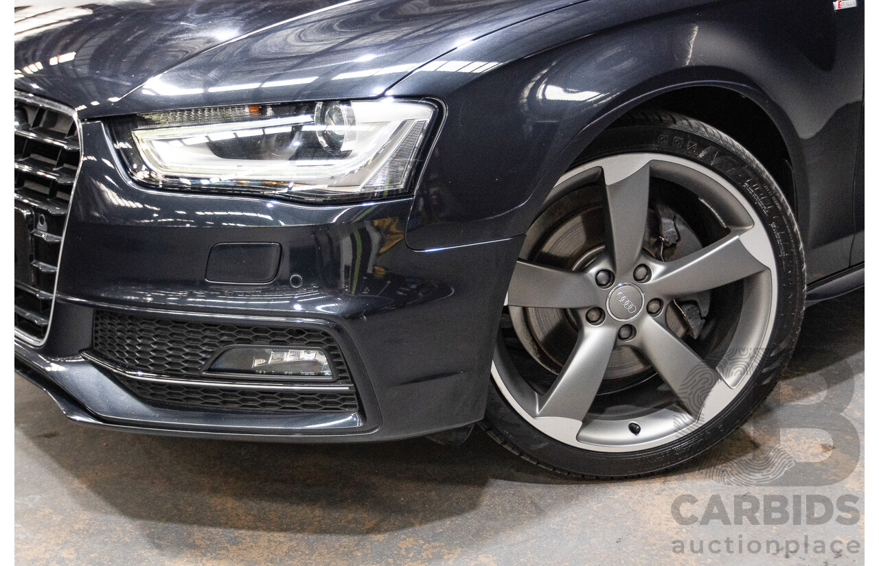 2/2015 Audi A4 2.0 TFSI Ambition Quattro B8 (8K) MY15 4d Sedan Moon light Blue Turbo 2.0L