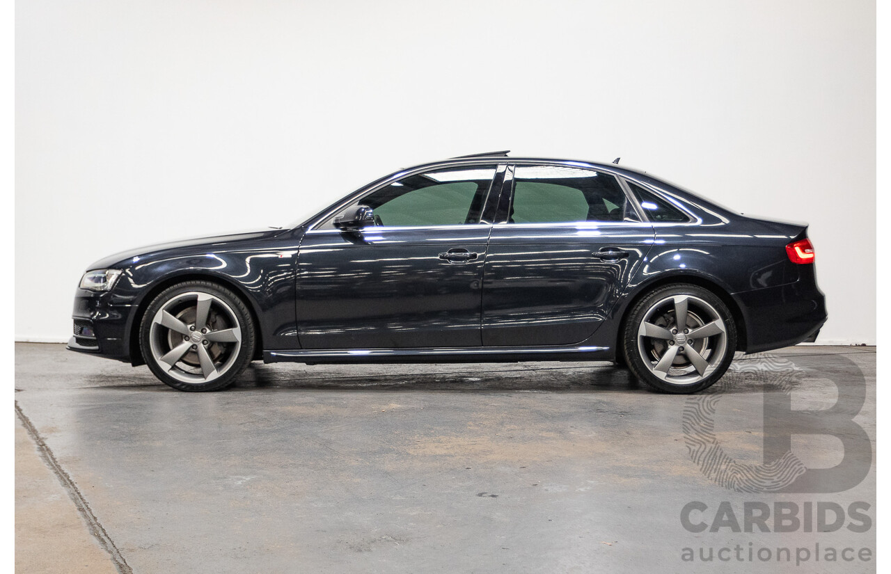 2/2015 Audi A4 2.0 TFSI Ambition Quattro B8 (8K) MY15 4d Sedan Moon light Blue Turbo 2.0L