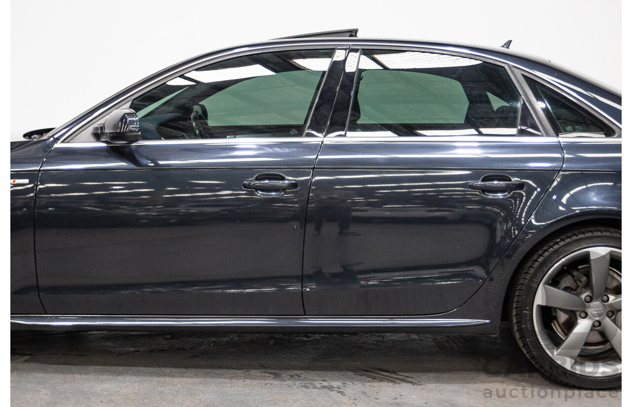 2/2015 Audi A4 2.0 TFSI Ambition Quattro B8 (8K) MY15 4d Sedan Moon light Blue Turbo 2.0L