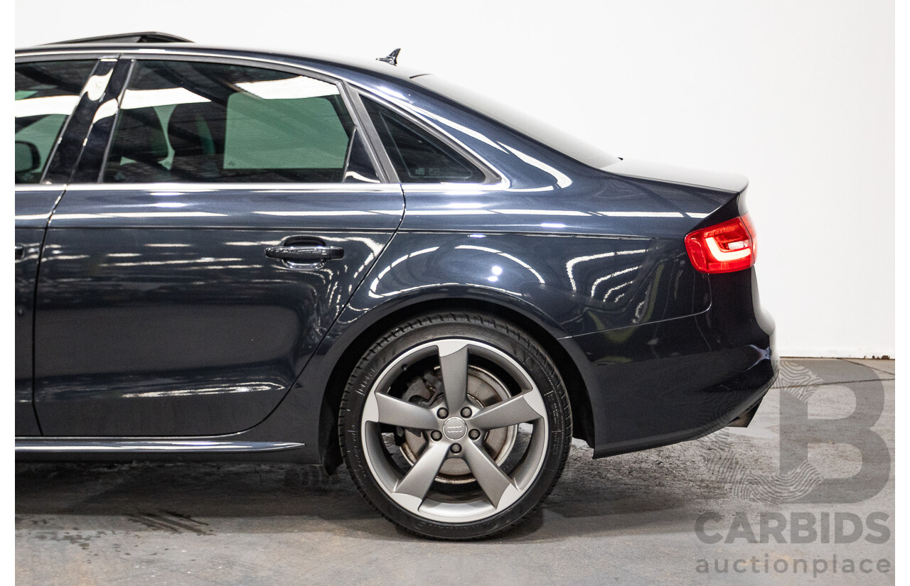 2/2015 Audi A4 2.0 TFSI Ambition Quattro B8 (8K) MY15 4d Sedan Moon light Blue Turbo 2.0L
