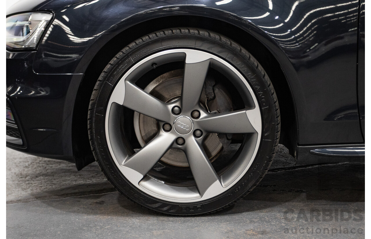 2/2015 Audi A4 2.0 TFSI Ambition Quattro B8 (8K) MY15 4d Sedan Moon light Blue Turbo 2.0L