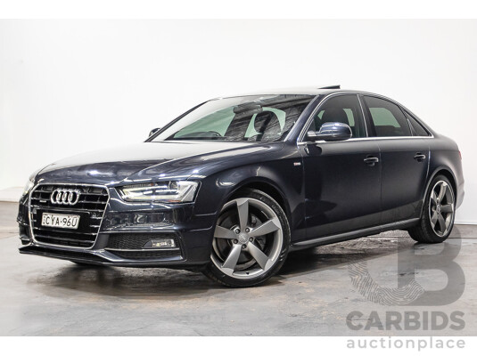 2/2015 Audi A4 2.0 TFSI Ambition Quattro B8 (8K) MY15 4d Sedan Moon light Blue Turbo 2.0L