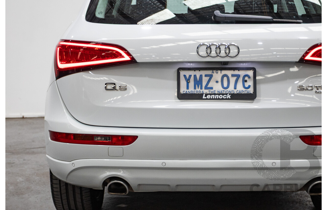9/2013 Audi Q5 3.0 TDI Quattro 8R MY13 4d Wagon White 3.0L