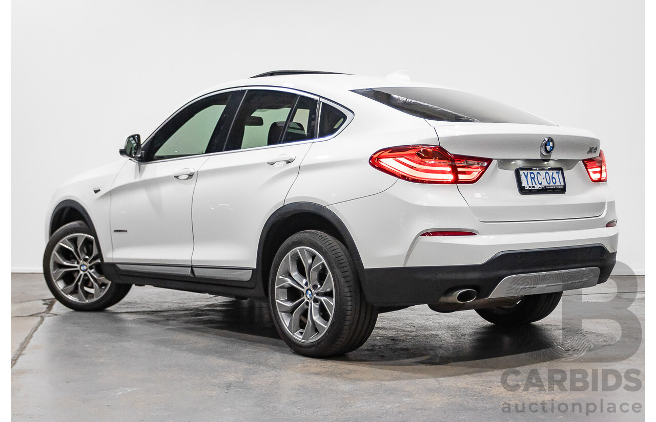 07/2016 BMW X4 Xdrive 20d (AWD) F26 MY16 5D Coupe White Turbo Diesel 2.0L