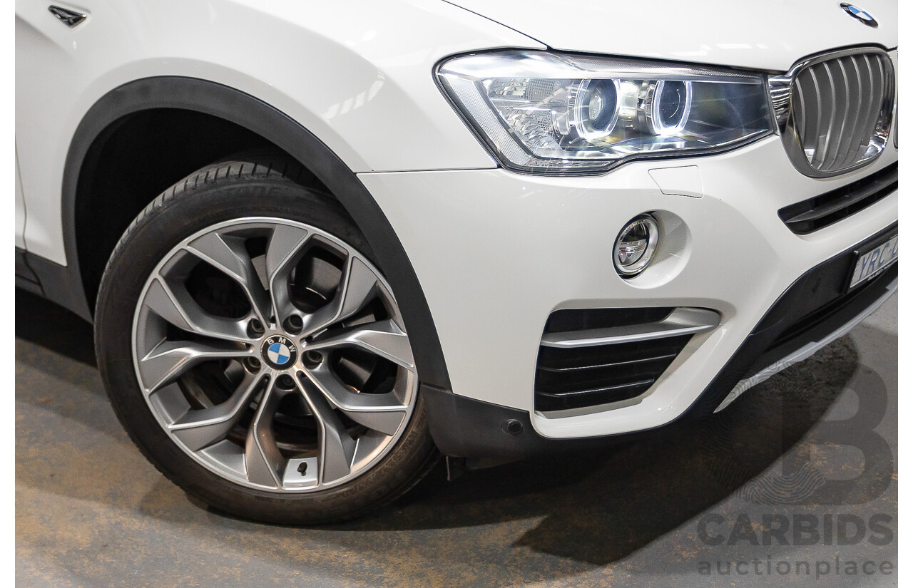 07/2016 BMW X4 Xdrive 20d (AWD) F26 MY16 5D Coupe White Turbo Diesel 2.0L