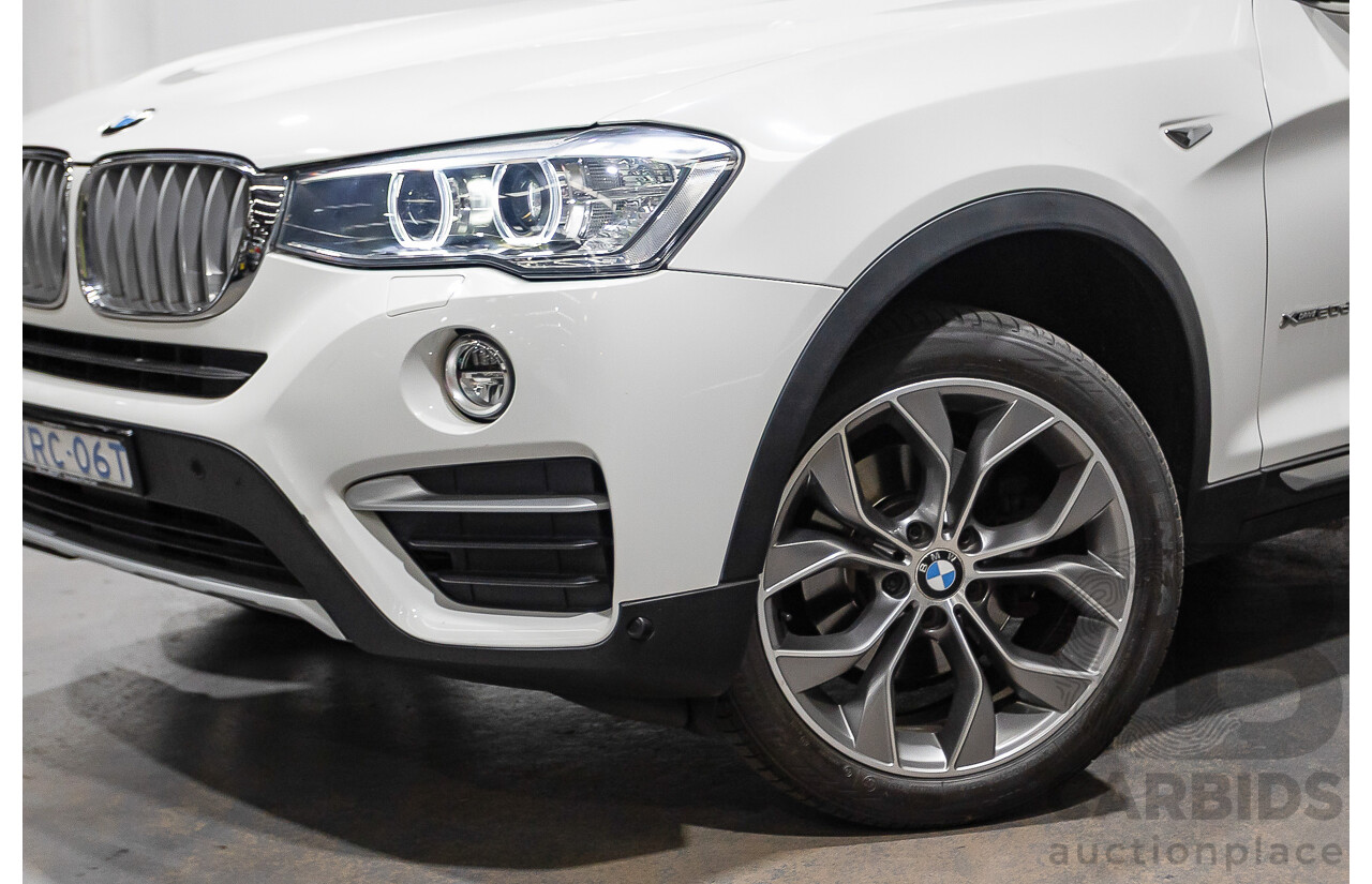 07/2016 BMW X4 Xdrive 20d (AWD) F26 MY16 5D Coupe White Turbo Diesel 2.0L