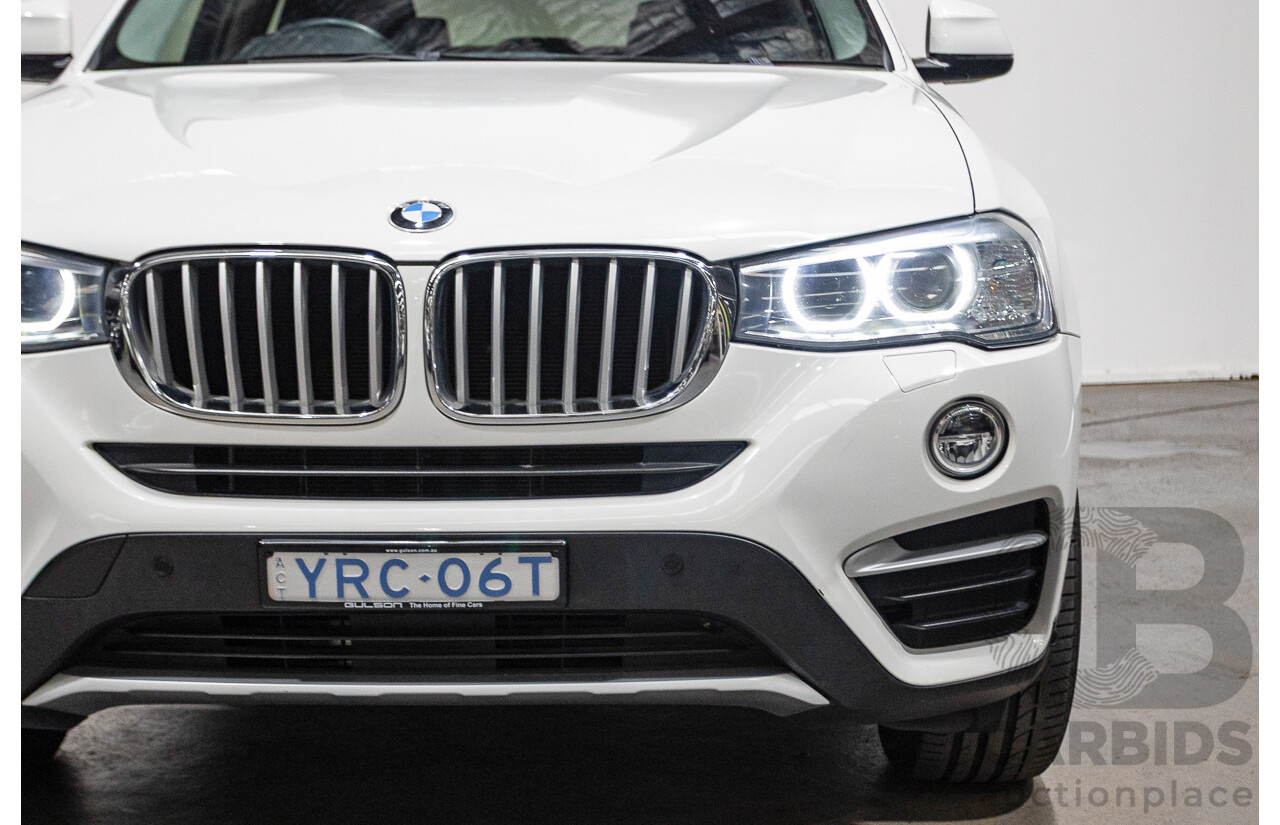07/2016 BMW X4 Xdrive 20d (AWD) F26 MY16 5D Coupe White Turbo Diesel 2.0L
