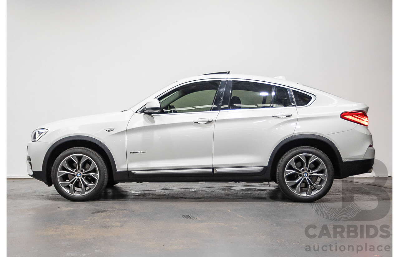 07/2016 BMW X4 Xdrive 20d (AWD) F26 MY16 5D Coupe White Turbo Diesel 2.0L