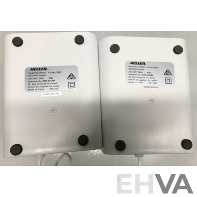 Pair of Heller Compact Air Purifiers