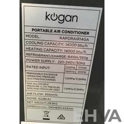 Kogan BTU Portable Air Conditioner