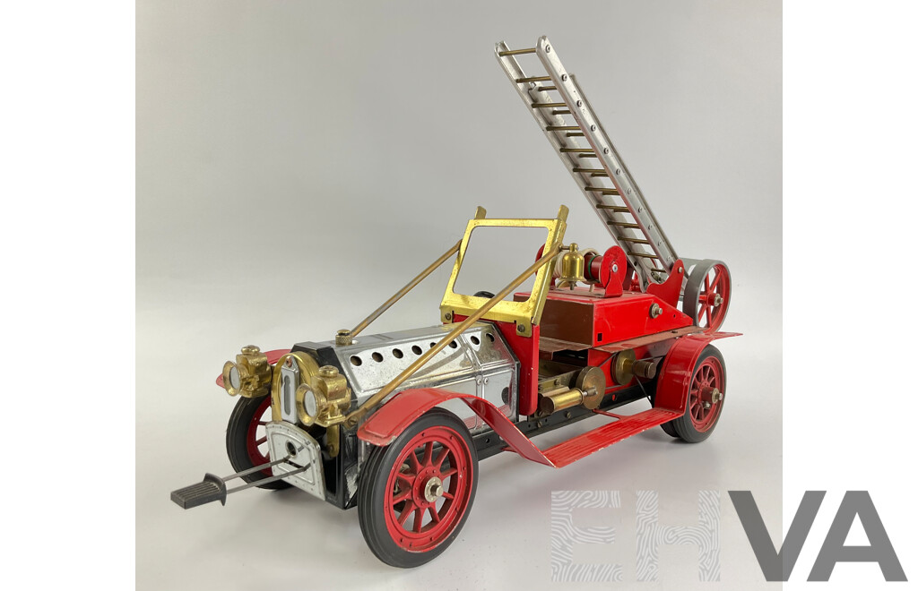 Vintage Mamod Live Steam Powered Edwardian Fire Truck, Made in England