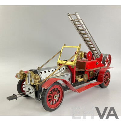 Vintage Mamod Live Steam Powered Edwardian Fire Truck, Made in England