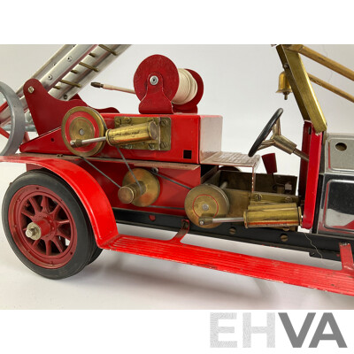 Vintage Mamod Live Steam Powered Edwardian Fire Truck, Made in England