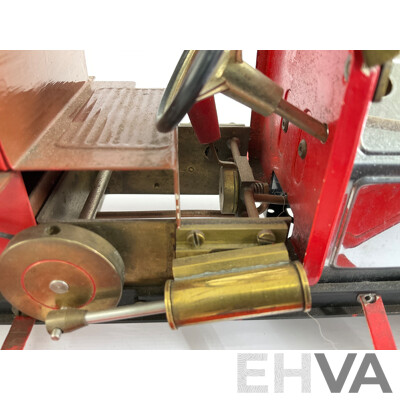 Vintage Mamod Live Steam Powered Edwardian Fire Truck, Made in England
