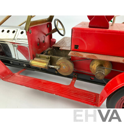 Vintage Mamod Live Steam Powered Edwardian Fire Truck, Made in England