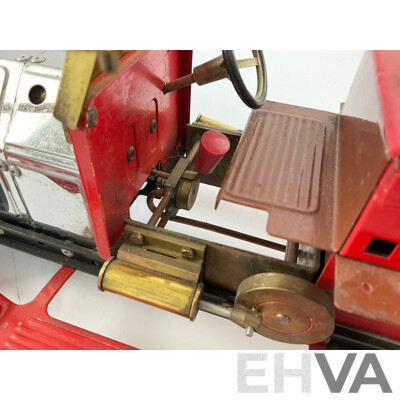 Vintage Mamod Live Steam Powered Edwardian Fire Truck, Made in England