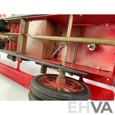 Vintage Mamod Live Steam Powered Edwardian Fire Truck, Made in England