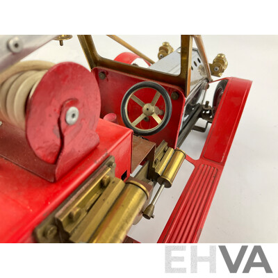 Vintage Mamod Live Steam Powered Edwardian Fire Truck, Made in England