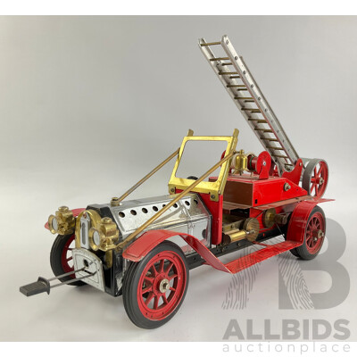 Vintage Mamod Live Steam Powered Edwardian Fire Truck, Made in England