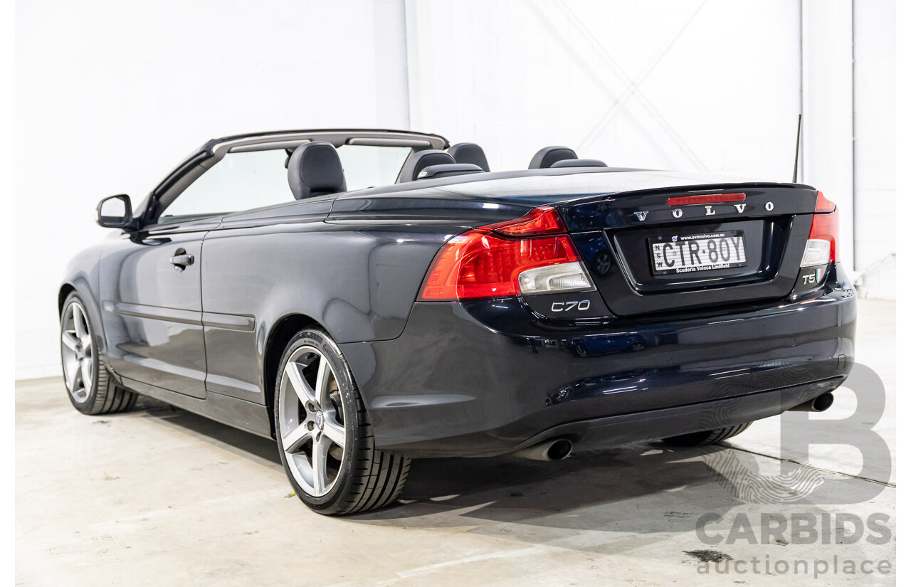 5/2014 Volvo C70 T5 MY13 2d Convertible Black Sapphire Metallic Turbo 2.5L