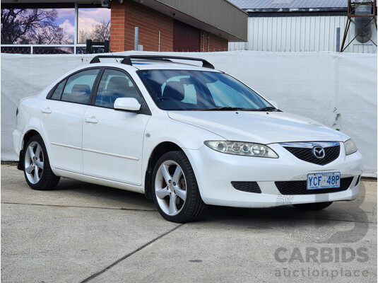 12/2002 Mazda Mazda6 Luxury GG 5d Hatchback White 2.3L