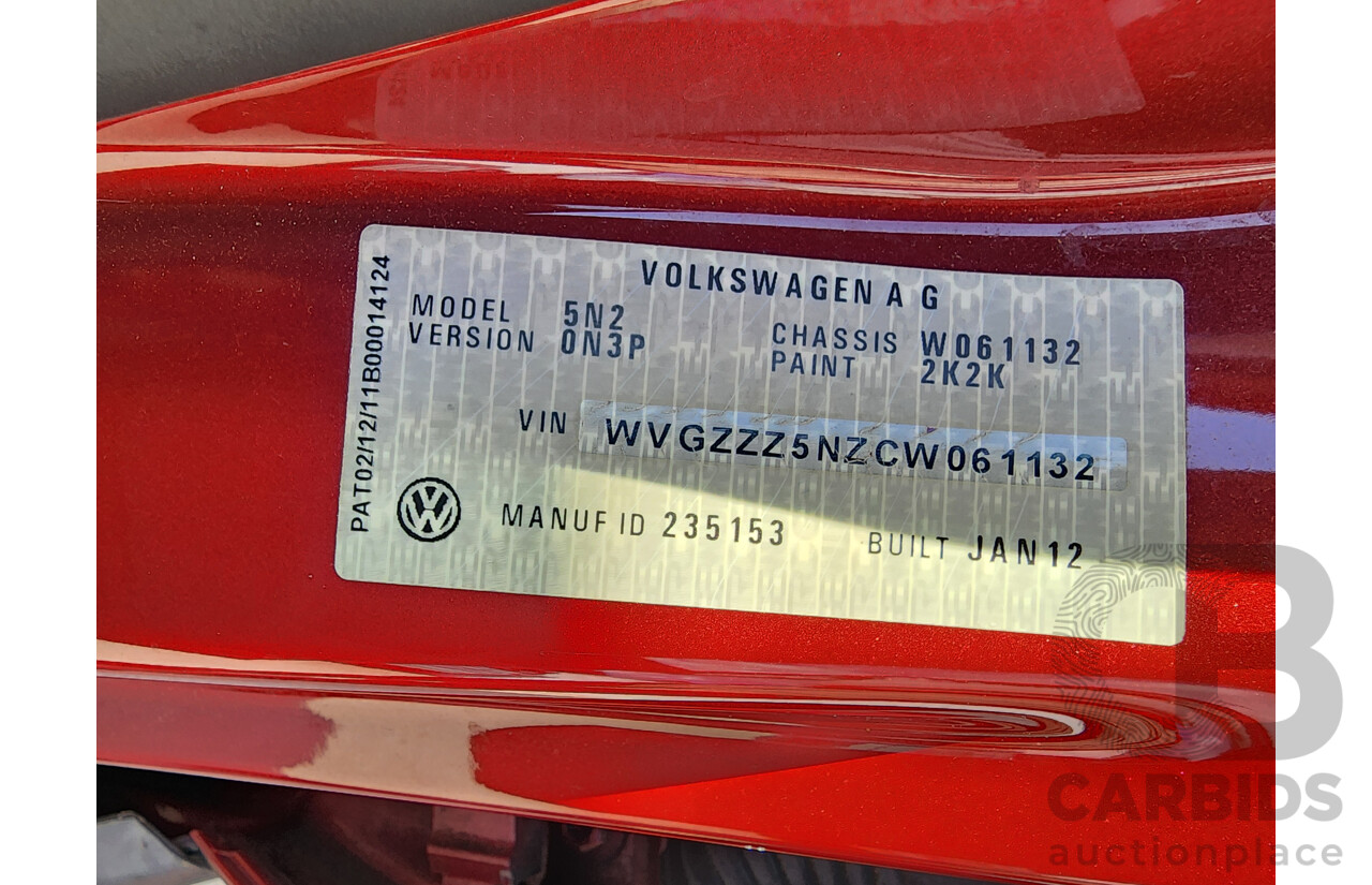 3/2012 Volkswagen Tiguan 132 TSI Pacific 5NC MY12 4d Wagon Red 2.0L
