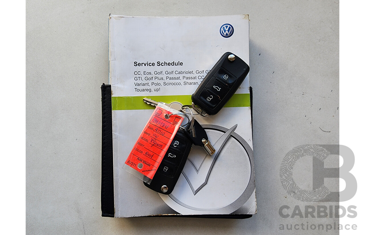 3/2012 Volkswagen Tiguan 132 TSI Pacific 5NC MY12 4d Wagon Red 2.0L