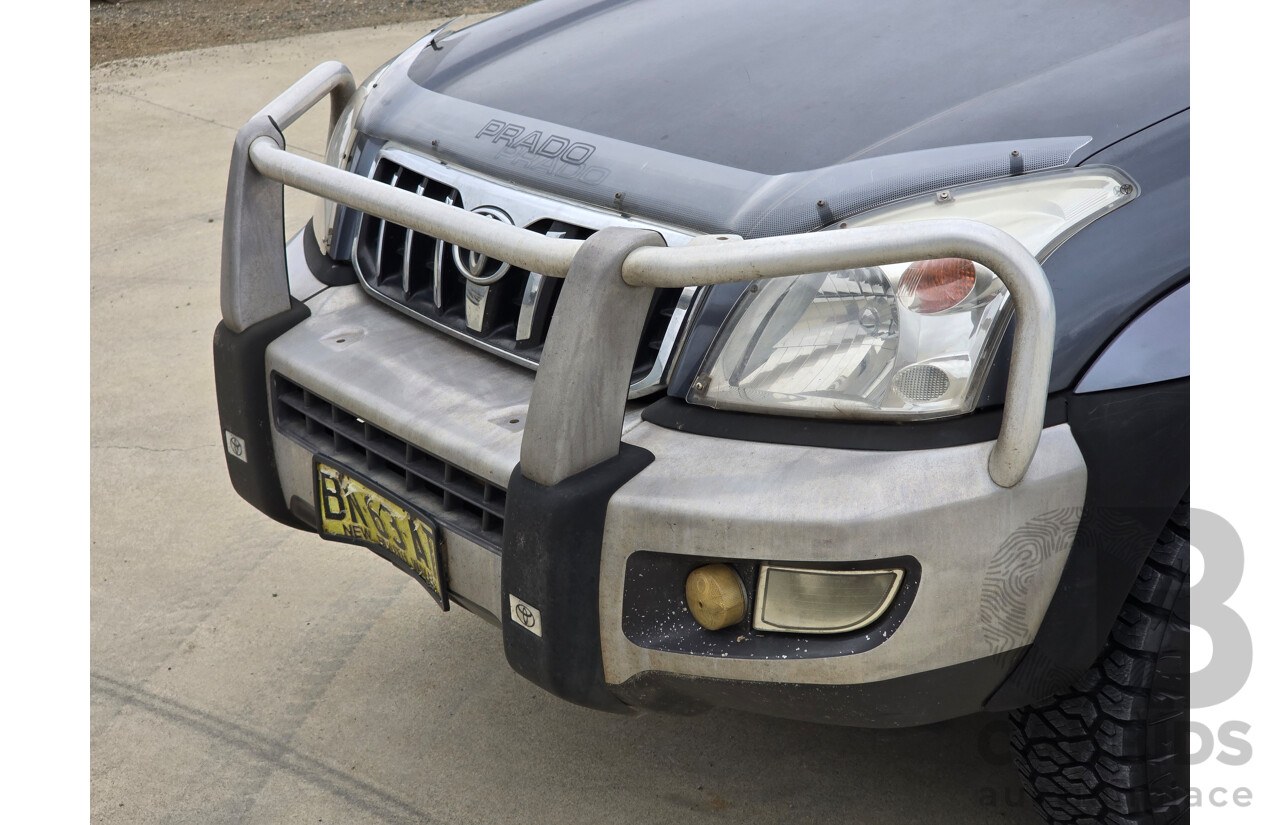 6/2004 Toyota Landcruiser Prado GXL (4x4) KZJ120R 4d Wagon Charcoal Grey Metallic Turbo Diesel 3.0L