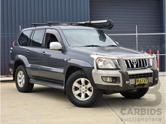 6/2004 Toyota Landcruiser Prado GXL (4x4) KZJ120R 4d Wagon Charcoal Grey Metallic Turbo Diesel 3.0L