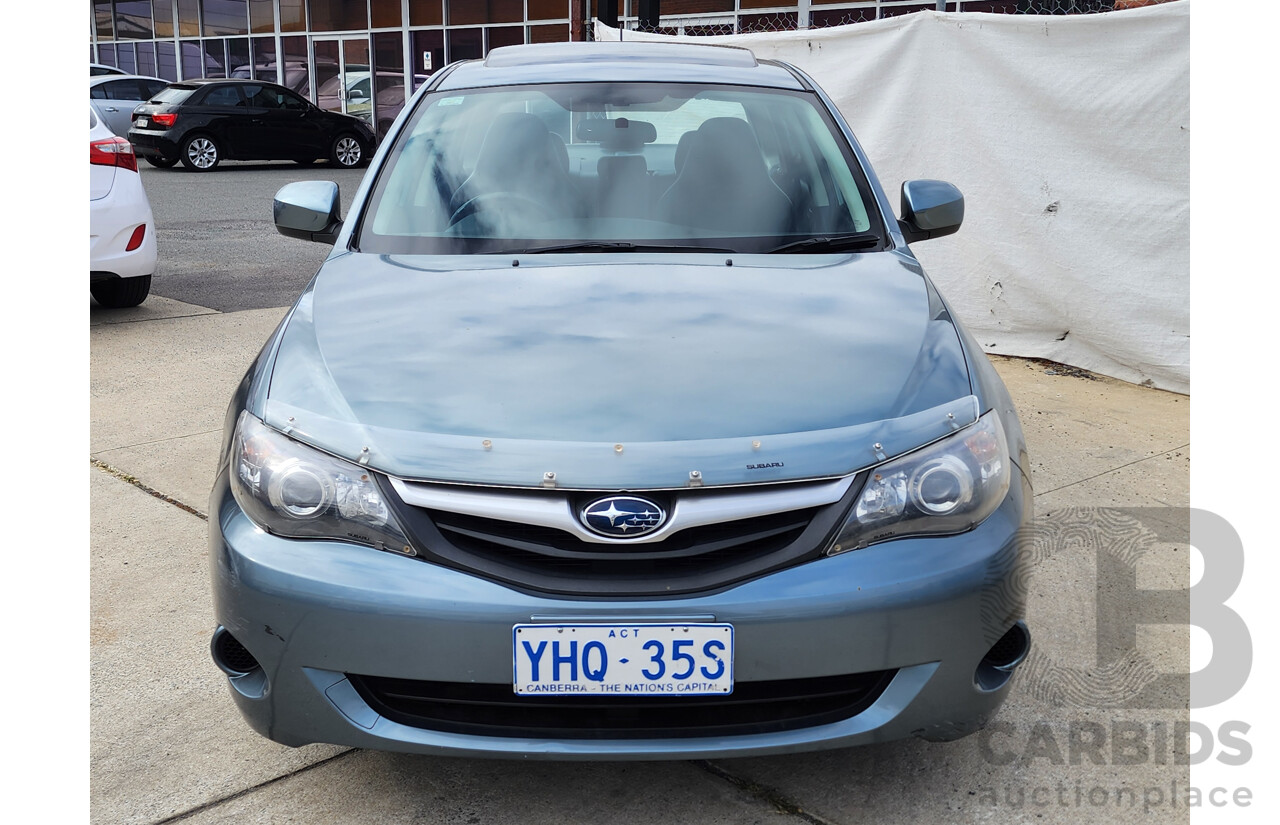 7/2011 Subaru Impreza R (awd) MY11 4d Sedan Green 2.0L