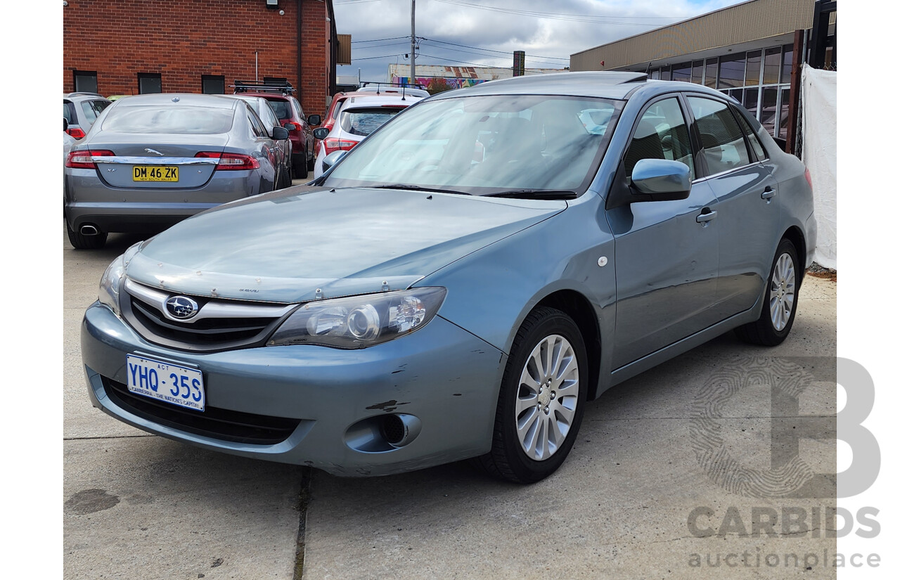 7/2011 Subaru Impreza R (awd) MY11 4d Sedan Green 2.0L