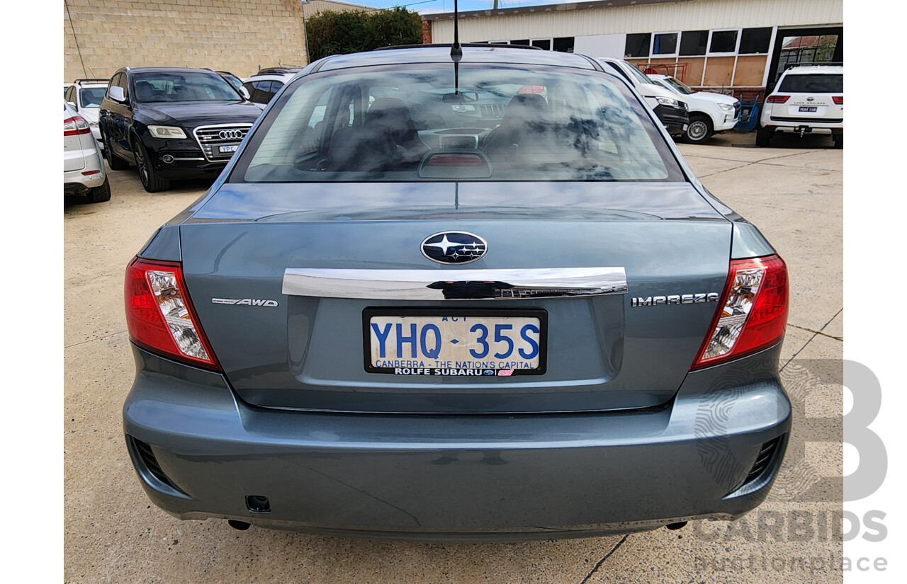 7/2011 Subaru Impreza R (awd) MY11 4d Sedan Green 2.0L