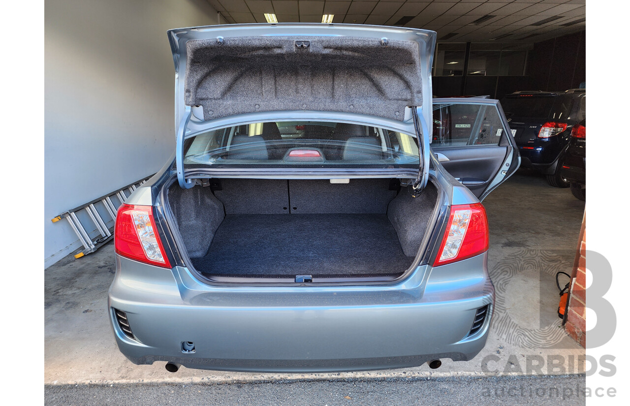 7/2011 Subaru Impreza R (awd) MY11 4d Sedan Green 2.0L