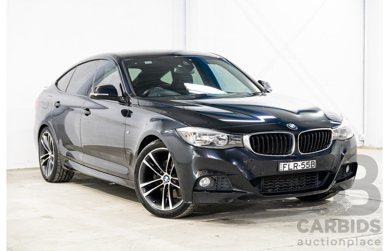 9/2013 BMW 328i Gran Turismo M Sport F34 4d Coupe Black Sapphire Metallic Turbo 2.0L