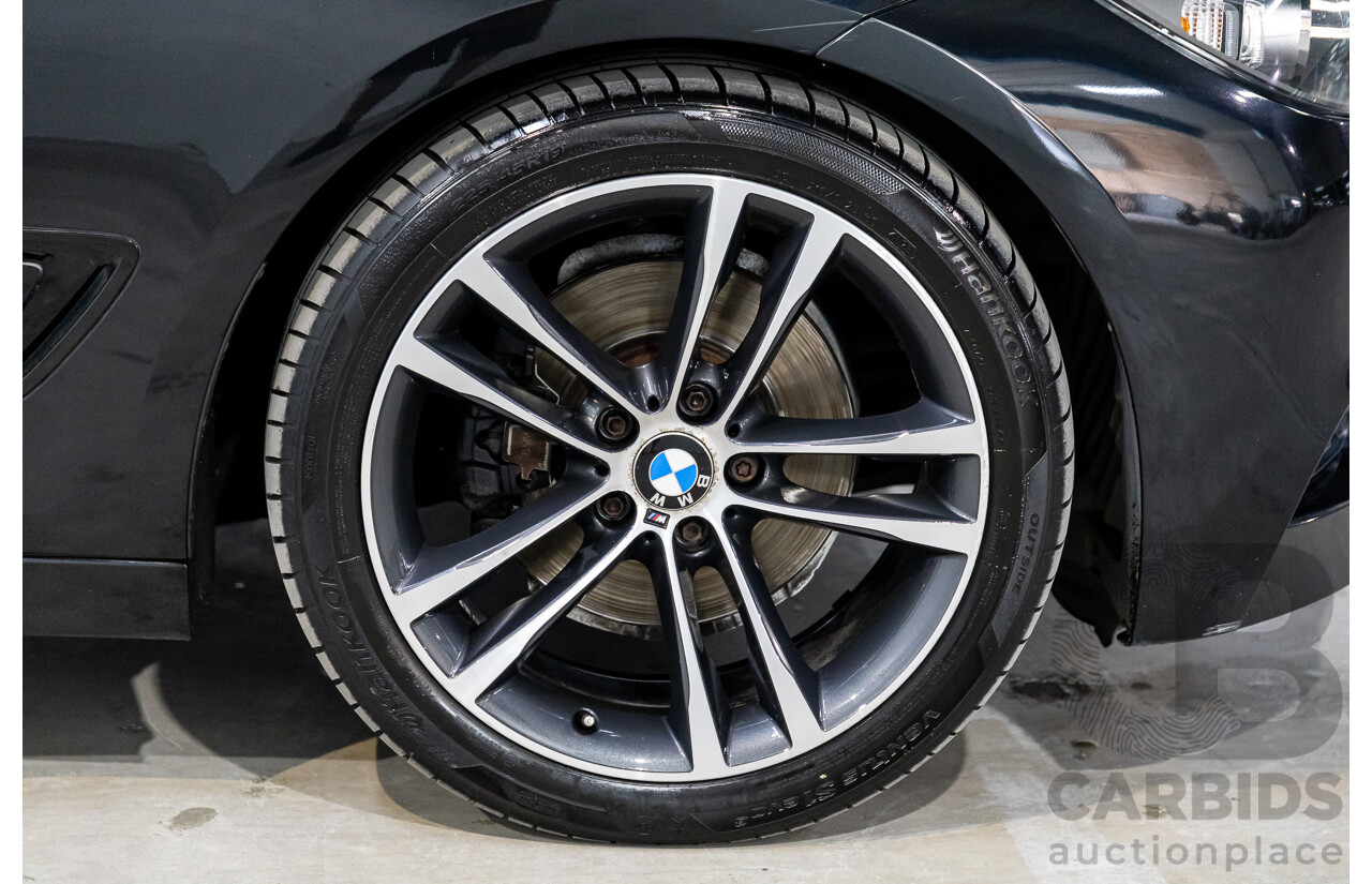 9/2013 BMW 328i Gran Turismo M Sport F34 4d Coupe Black Sapphire Metallic Turbo 2.0L
