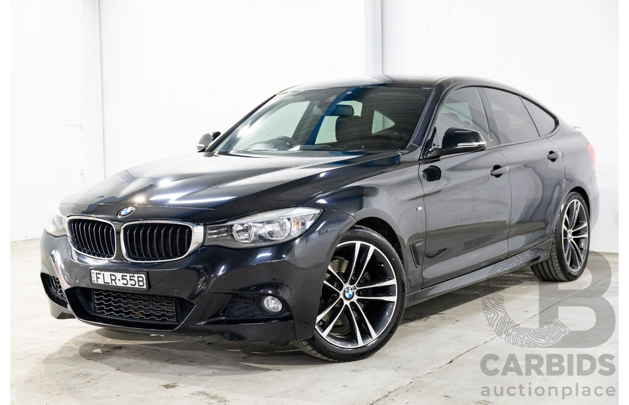 9/2013 BMW 328i Gran Turismo M Sport F34 4d Coupe Black Sapphire Metallic Turbo 2.0L