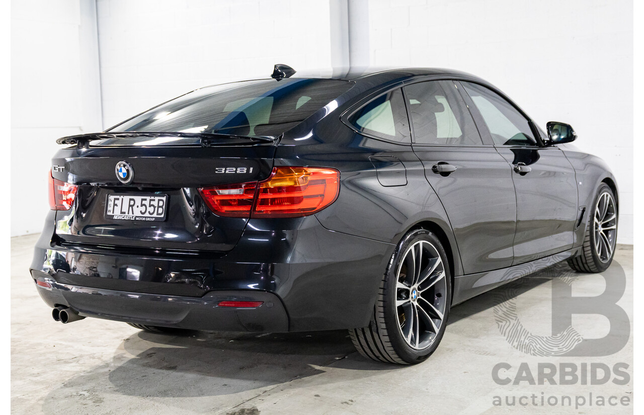 9/2013 BMW 328i Gran Turismo M Sport F34 4d Coupe Black Sapphire Metallic Turbo 2.0L