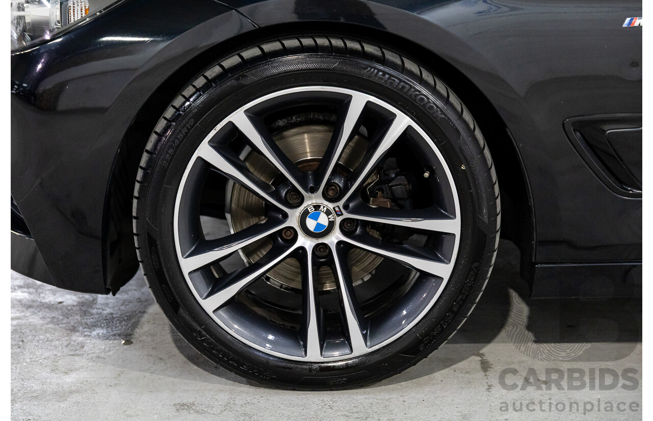9/2013 BMW 328i Gran Turismo M Sport F34 4d Coupe Black Sapphire Metallic Turbo 2.0L