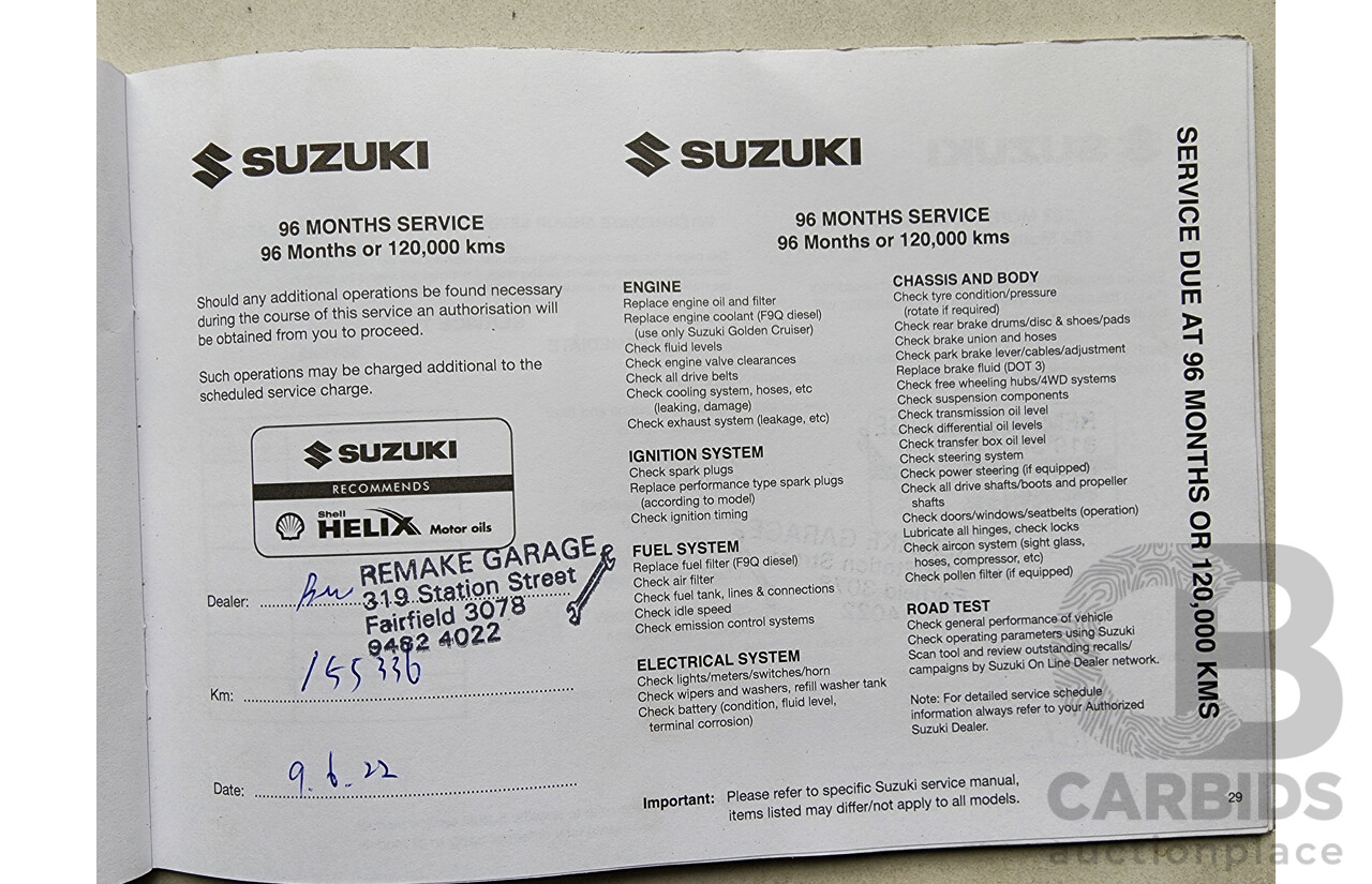 6/2009 Suzuki SX4  GY 5d Hatchback Blue 2.0L