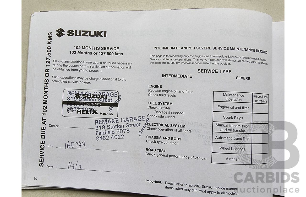 6/2009 Suzuki SX4  GY 5d Hatchback Blue 2.0L