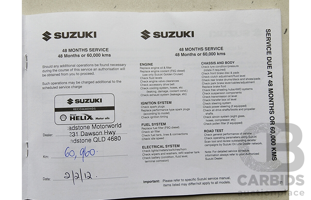 6/2009 Suzuki SX4  GY 5d Hatchback Blue 2.0L