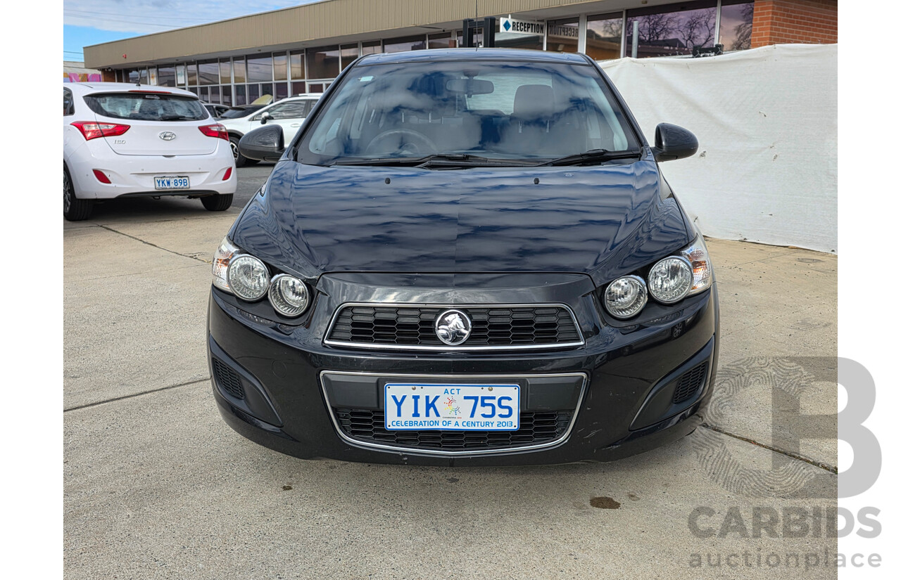6/2013 Holden Barina CD TM MY13 4d Sedan Black 1.6L