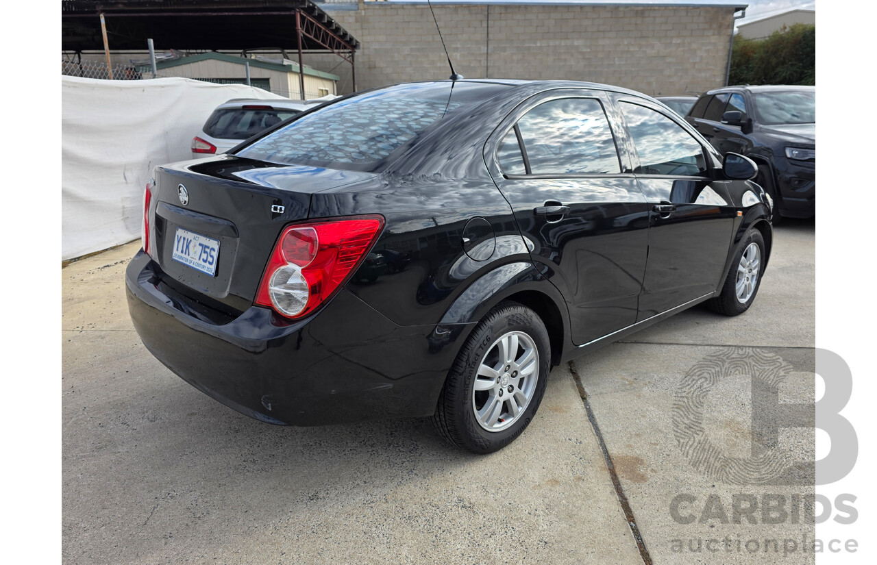 6/2013 Holden Barina CD TM MY13 4d Sedan Black 1.6L