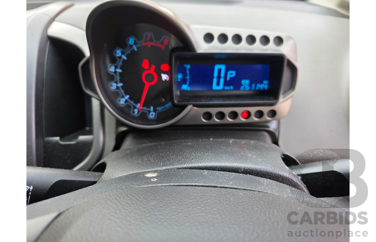 6/2013 Holden Barina CD TM MY13 4d Sedan Black 1.6L