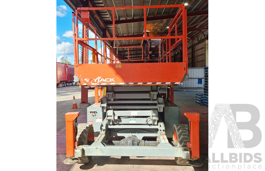 2018, 41ft Skyjack 9241, Kubota Diesel Engine, Scissor Lift Rough Terrain