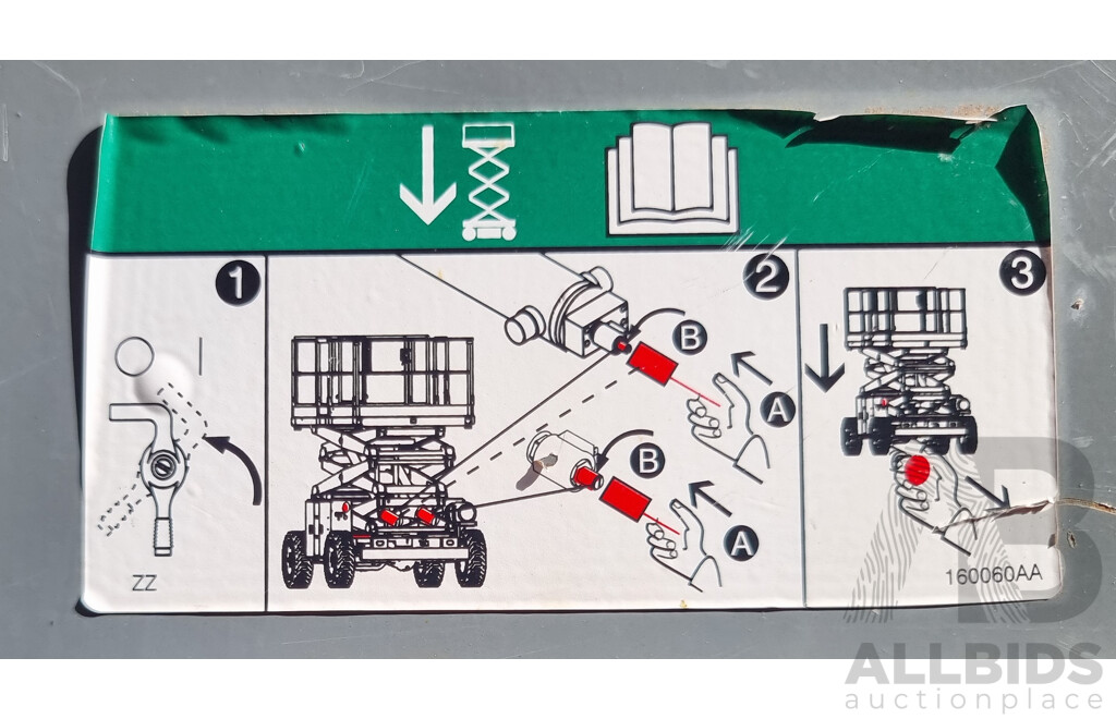2018, 41ft Skyjack 9241, Kubota Diesel Engine, Scissor Lift Rough Terrain