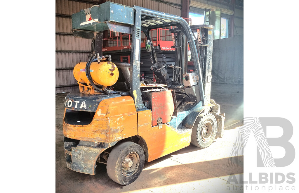 09/2009, Flame Proof 2.5Tonne, Air Compression, Diesel Engine Toyota Forklift - 4.5m FSV